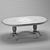 Elegant Oak Dining Table 3D model small image 5