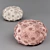 Floral Wool Pouf: Restoration Hardware 3D model small image 3