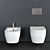 Modern Olympia Wall-Hung WC 3D model small image 3