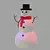 Frosty Snowman Hat & Scarf 3D model small image 1