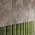 Noa Almond Olive Velvet Wall Solution 3D model small image 2