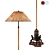 English Whimsy Floor Lamp 3D model small image 2