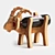 Goat Wine Stand: Unique Plywood Bottle Holder 3D model small image 1