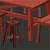 Acacia Dining Set: Table & Chairs 3D model small image 5