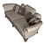 Luxurious Mantellassi FLORINDO Sofa 3D model small image 2