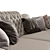 Luxurious Mantellassi FLORINDO Sofa 3D model small image 4