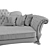 Luxurious Mantellassi FLORINDO Sofa 3D model small image 5