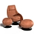 Luxurious DS166 Leather Lounge Chair 3D model small image 1