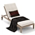 Coastal Comfort Chaise | RH Outdoor 3D model small image 1