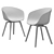 Modern Hay Chair and Muuto Table Set 3D model small image 4