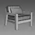 Elevate Your Space with BONAIRE Lounge Chair 3D model small image 2