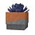 Minimalist Concrete Succulent Planters 3D model small image 5