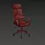 IQ White Personnel Chair: Dynamic & Modern 3D model small image 3