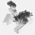 Olive Tree Box Planter 3D model small image 1