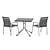 Foldable Table & Stackable Armchair Set 3D model small image 2