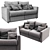 Trendy Italian Freedom Sofa 3D model small image 3