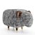 Luxurious Lamb Pouf 3D model small image 1