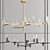 Roots Chandelier: Timeless Elegance for Your Ceiling 3D model small image 1