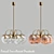 Marble Glass French Pendant 3D model small image 1