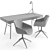 Sleek Office Set with Cupertino Desk, Vienna Chair, and Curious Table Lamp 3D model small image 4