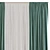 Modern Lightweight Curtain - 573 3D model small image 2