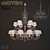 Elegant Visionnaire Thalita Chandelier 3D model small image 1