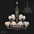 Elegant Visionnaire Thalita Chandelier 3D model small image 5