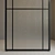 Versatile Glass Partition: Stationary or Pivot Door 3D model small image 3