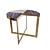 Turino Side Table: Elegant Marble & Brass 3D model small image 2