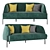  Stylish Caillou Liu Jo Sofa 3D model small image 1