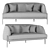  Stylish Caillou Liu Jo Sofa 3D model small image 3