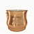 Copper Bliss: Decorative Vase 3D model small image 1