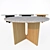 Menu Androgyne Dining Table: Scandinavian Design at its Finest 3D model small image 1