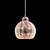 Elegant Karla Pendant Lamp 3D model small image 1