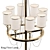 Sleek and Modern Ring Floor Lamp 3D model small image 2