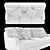 Omni 89: Classic Style Sofa with Deep Seating & Soft White Fabric 3D model small image 7