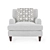 Omni Classic White Sofa 3D model small image 4
