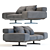 WING Antonio Citterio Sofa - Sleek and Stylish 3D model small image 3