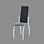 Modern White Kitchen Chair 3D model small image 10