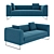 Elegant Twils Lounge Sofa 3D model small image 1