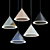 Sleek Cone Pendant Lamp - Lampatron CONTOUR 3D model small image 1