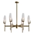 Antique Brass Keifer Chandelier 3D model small image 1