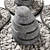 Pebble Garden Set with Stone Lamps 3D model small image 3