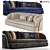 Elegance at its Best: Portofino Cantori Sofa 3D model small image 1