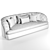 Elegance at its Best: Portofino Cantori Sofa 3D model small image 6
