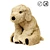 Golden Companion: GOSIG GOLDEN Soft Toy Dog 3D model small image 1