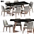 Elegant Poliform Sophie Dining Chair 3D model small image 1