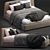 Lecomfort Calvin: The Perfect Bed for Ultimate Comfort 3D model small image 3