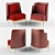 Minotti Argie Velvet Armchair - Luxury Comfort for your Home! 3D model small image 1