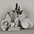 Elegant Home Decor Set - Zara Home & H&M 3D model small image 3